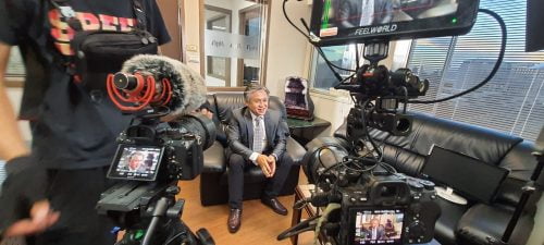 讓世界都看見-台灣好品牌-電視節目專訪-「天微資訊」-幕後側拍03 製作單位：星澤國際 製作人：游祈盛、楊含容