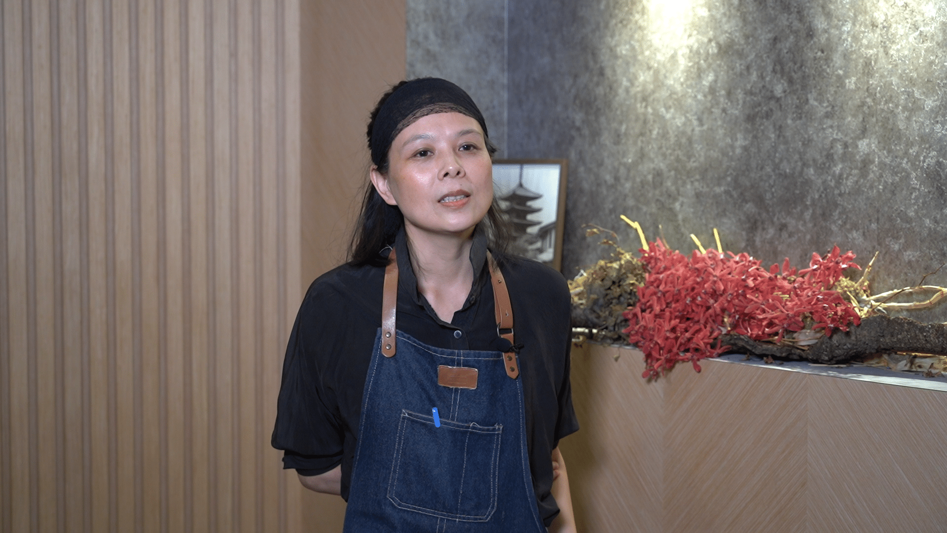 星澤國際-台灣好品牌 電視節目-專訪「大稻鐵板燒」精彩側拍花絮08-游祈盛與楊含容監督製作