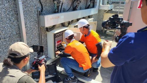 讓世界都看見-台灣好品牌-電視節目專訪-「朝日能源」-幕後側拍02 製作單位：星澤國際 製作人：游祈盛、楊含容