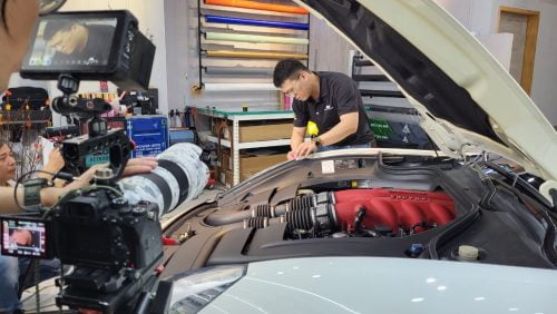 讓世界都看見-台灣好品牌-電視節目專訪-「AD汽車包膜」-幕後側拍01 製作單位：星澤影視 製作人：游祈盛、楊含容