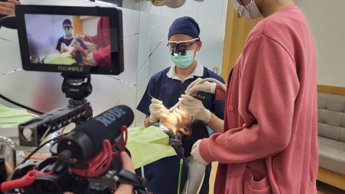 讓世界都看見-台灣好品牌-電視節目專訪-「高雄新禾美學牙醫」-幕後側拍02 製作單位：星澤影視 製作人：游祈盛、楊含容