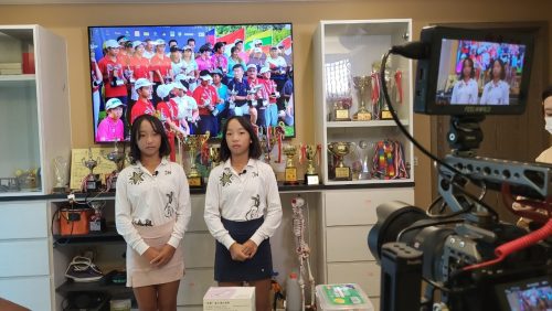 讓世界都看見-台灣好品牌-電視節目專訪-「高球雙胞胎」-幕後側拍01 製作單位：星澤影視 製作人：游祈盛、楊含容