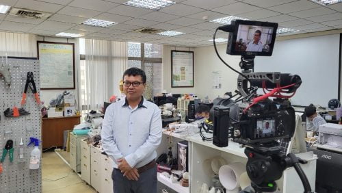 讓世界都看見-台灣好品牌-電視節目專訪-「劉鑑德助理教授」-幕後側拍01 製作單位：星澤影視 製作人：游祈盛、楊含容