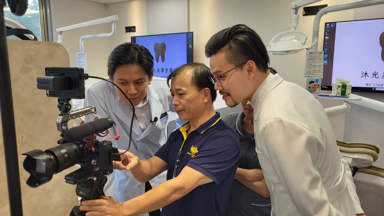讓世界都看見-電視節目專訪-「沐光美學牙醫診所」-幕後側拍05 製作單位：星澤影視 製作人：游祈盛、楊含容